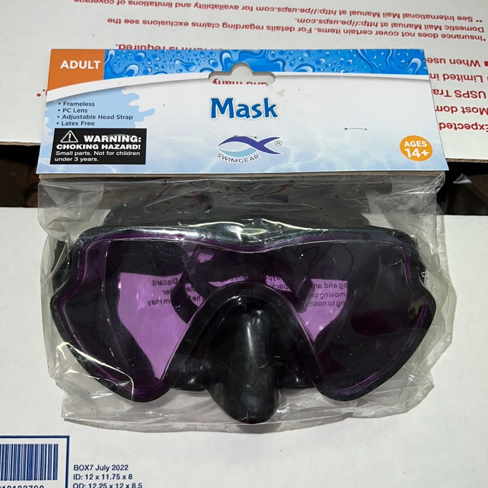 NWT Adult Black upper face goggle masks